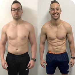 Charbel, before and after 16 weeks