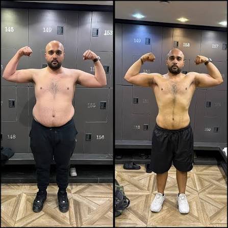 Omar, before and after 16 weeks